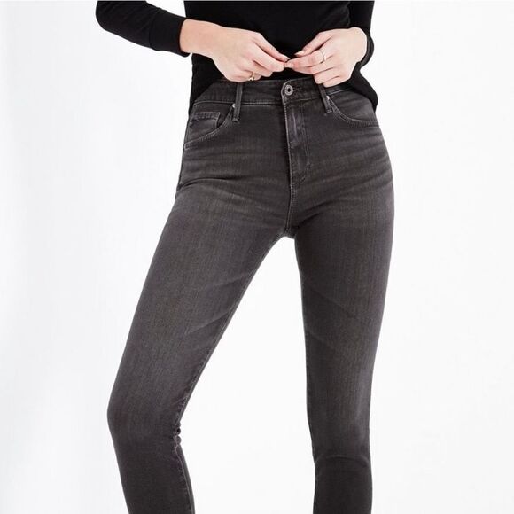 Adriano Goldschmied The Farrah High Rise Skinny Jeans Grey Mist - Picture 1 of 12